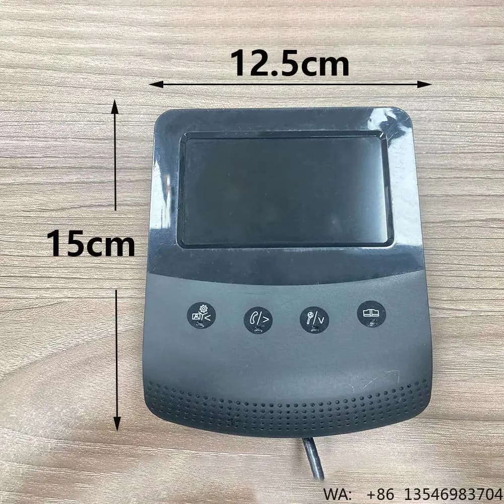 Videocitofono XH-461 con Visione Notturna, Campanello Impermeabile con LCD, Sistema Citofonico Video Cablato