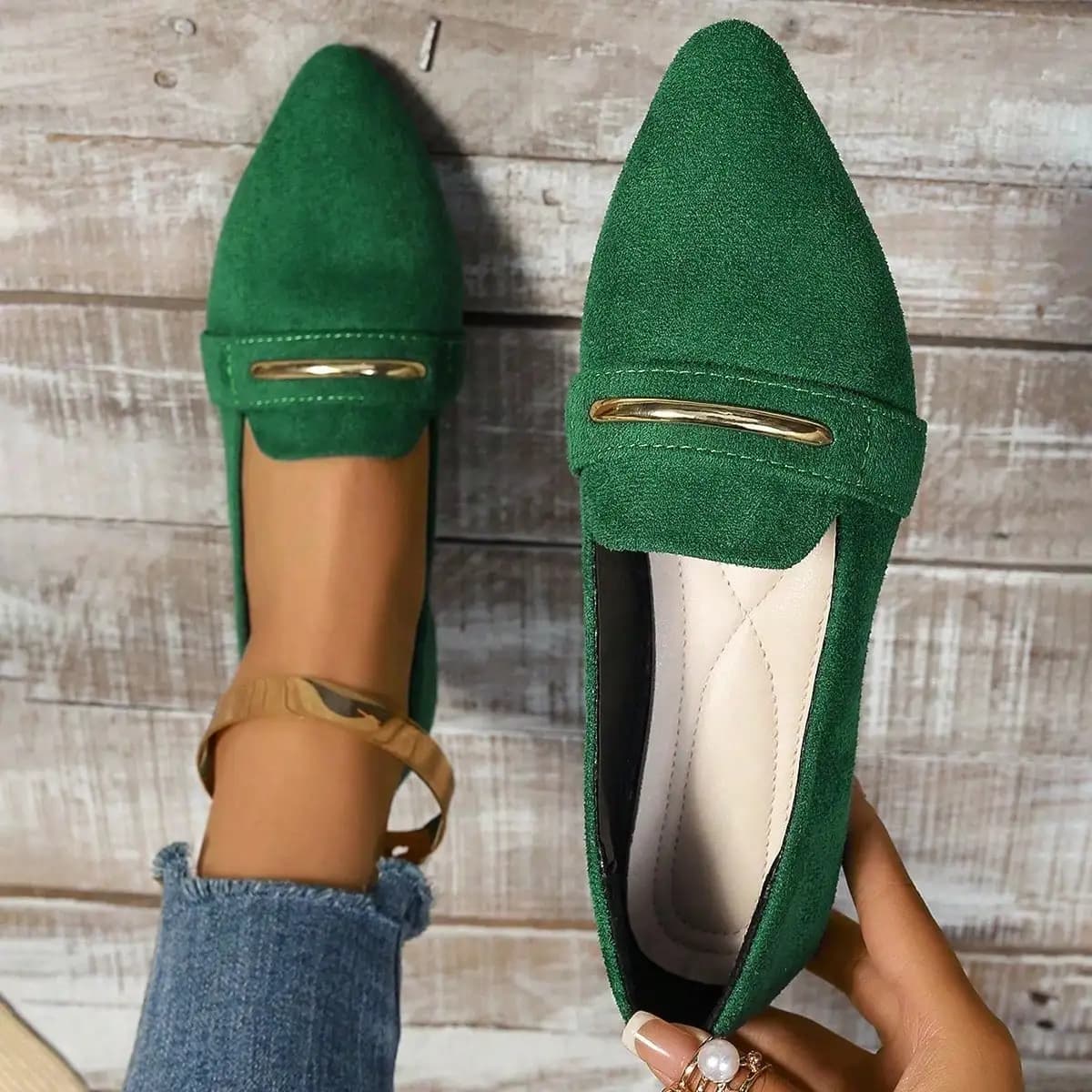 Mocassini appartamenti scarpe casual da donna a punta nuove comode da passeggio Mujer Zapatos: resistenti all'usura