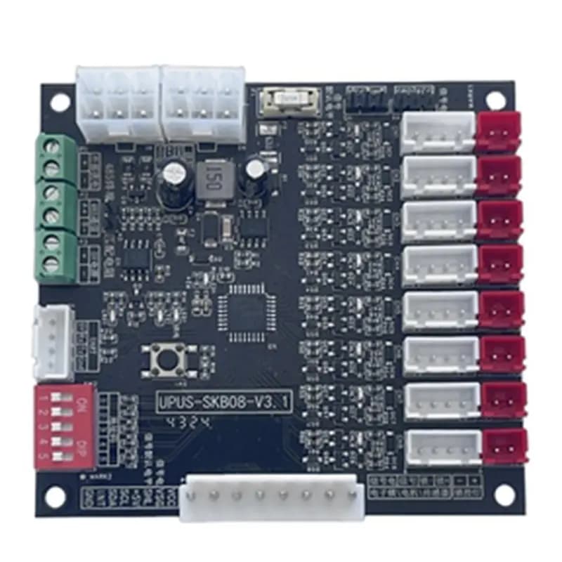 Super Deal -RS485 Serial Communication Electric Lock 8-Channel Control Board With LED Light Control, Smart Locker System Board