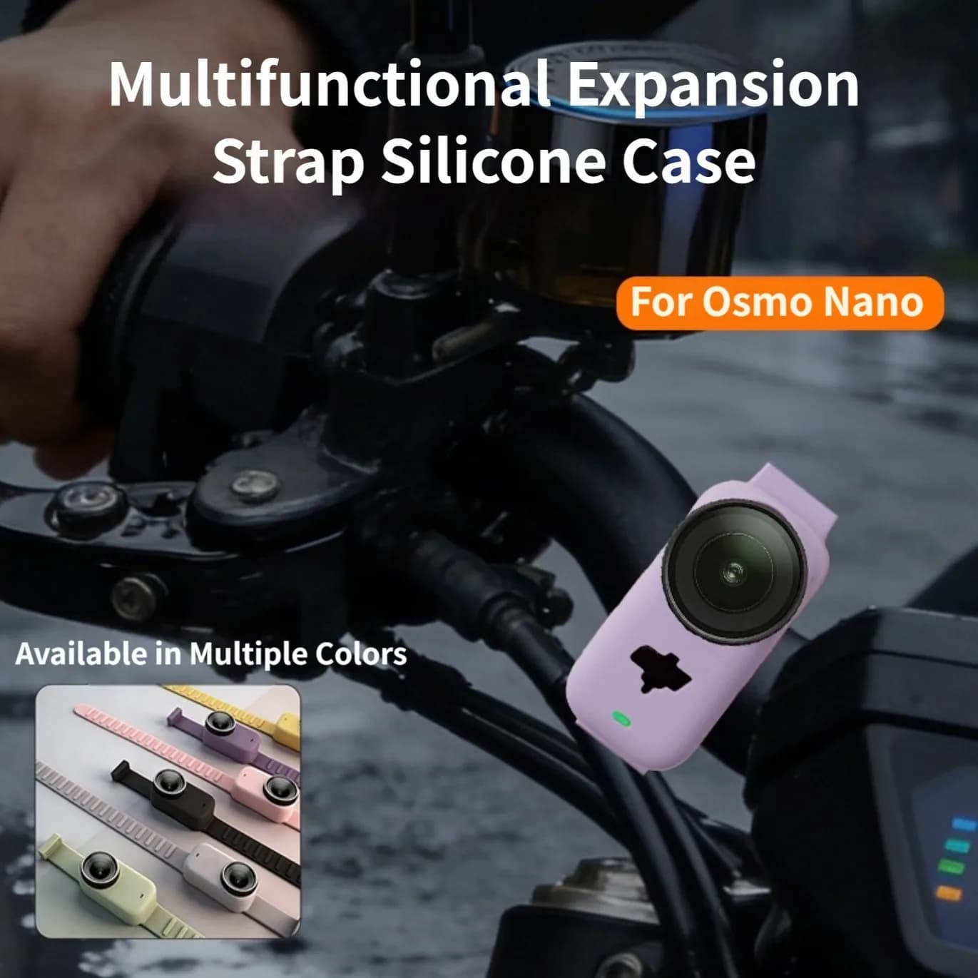 FOR DJI FOR Nano Silicone Wrist Strap Protective Case In 6-color Action Camera Wristband Expansion Cover Photography Accessories