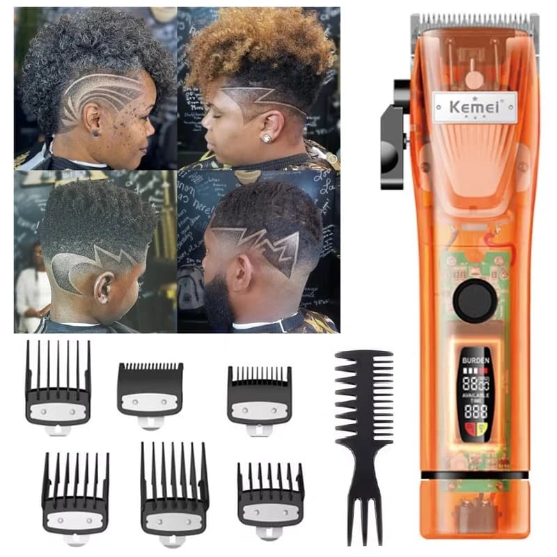 Kemei Professional Haircuts Electric Haircut for Men Haircuts for Adjustable Wireless Shaving