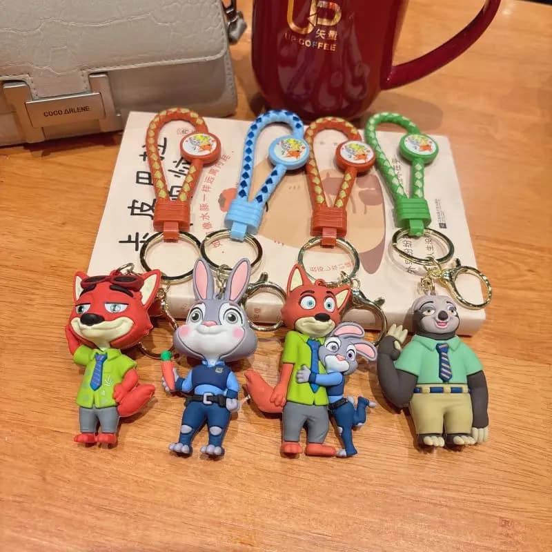 Keyring Cartoon Zootopia, Cute Plush Pendant for Backpack, Nice Pendant for Bag, Fashion Decoration for Key Rings, for Sale at the enlarged