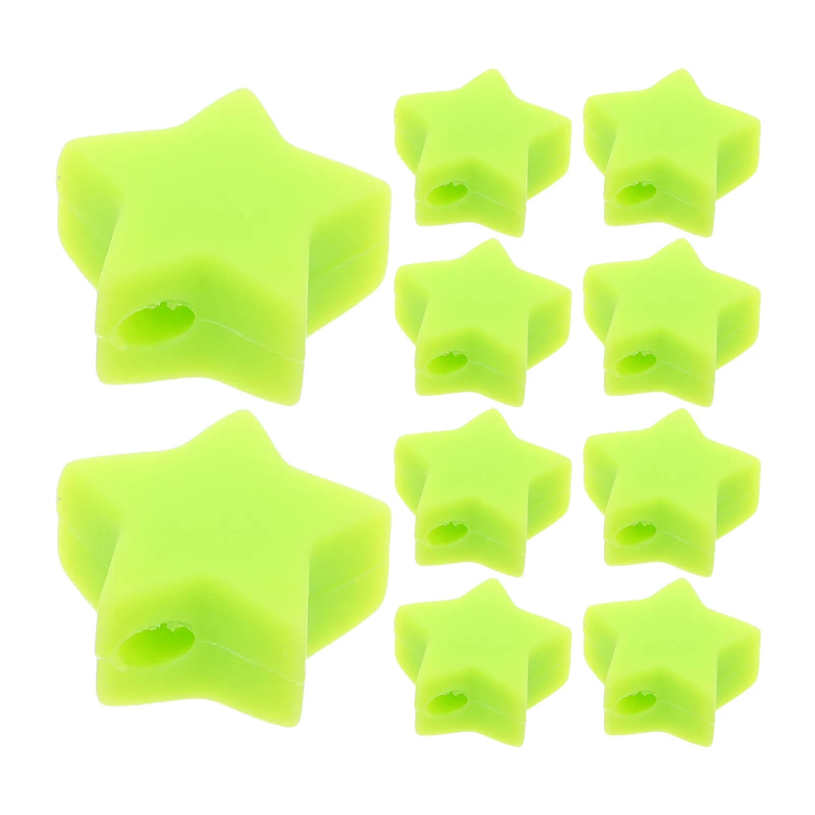 10 Pezzi Protezioni per Punte di Ferri da Maglia in Silicone a Forma di Stella, Tappi per Ferri, Accessori per Lavori a Maglia Fai-da-Te