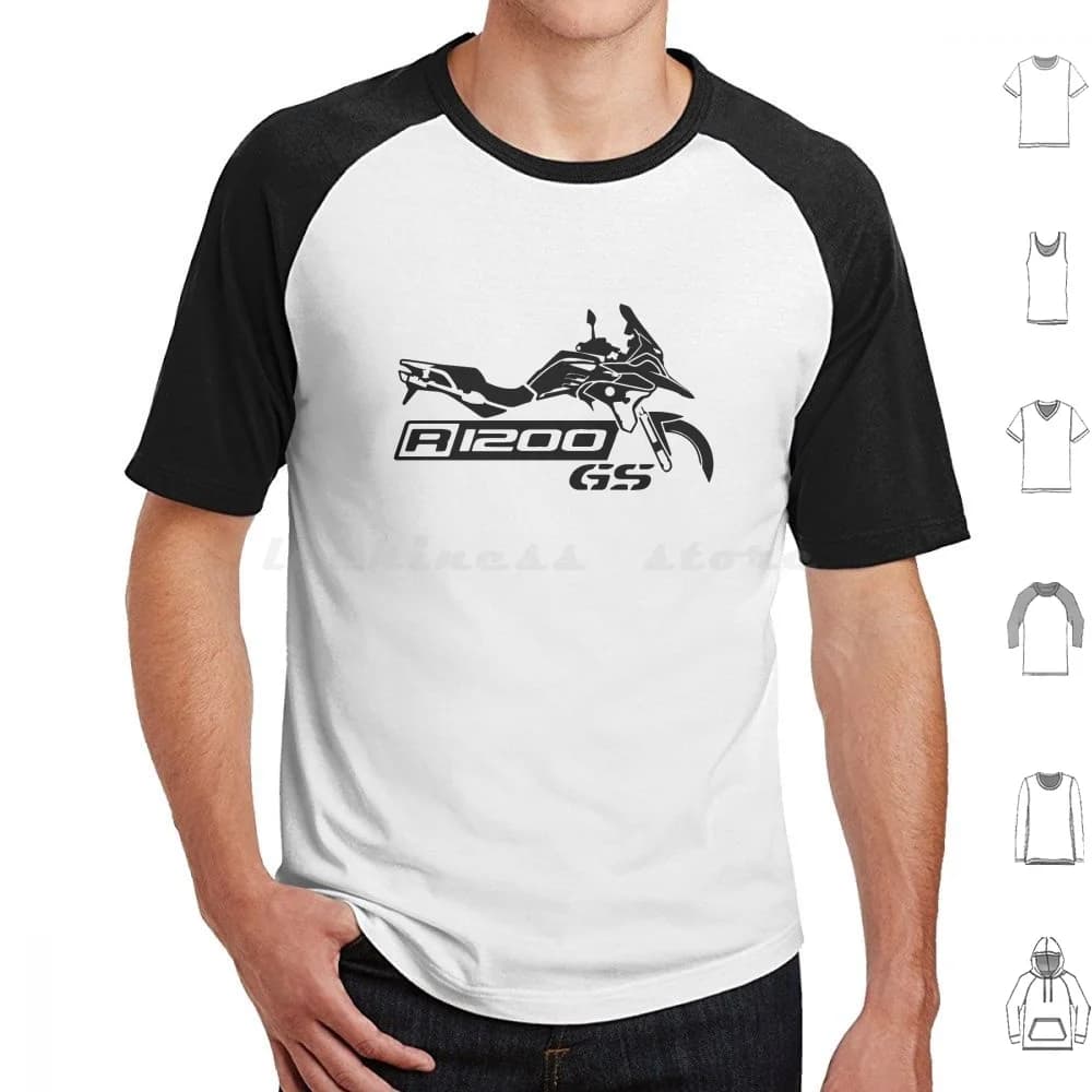 Motorcyclist Moto R1200 Gs E Adventure K25 T Shirt Man Woman Children 6xl Motorcycle Bike Helmet Funny