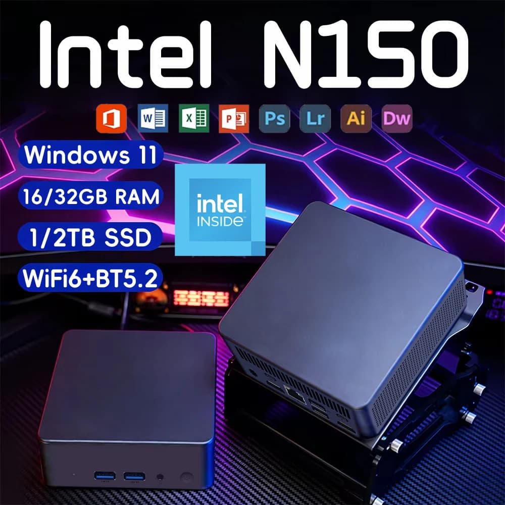 Mini PC Portatile Windows 11 Intel Core i9 8950HK Computer Desktop 16GB DDR4 1TB 2TB SSD WIFI6 BT5.2 PC Tascabile Ultra Compatto per Gamer