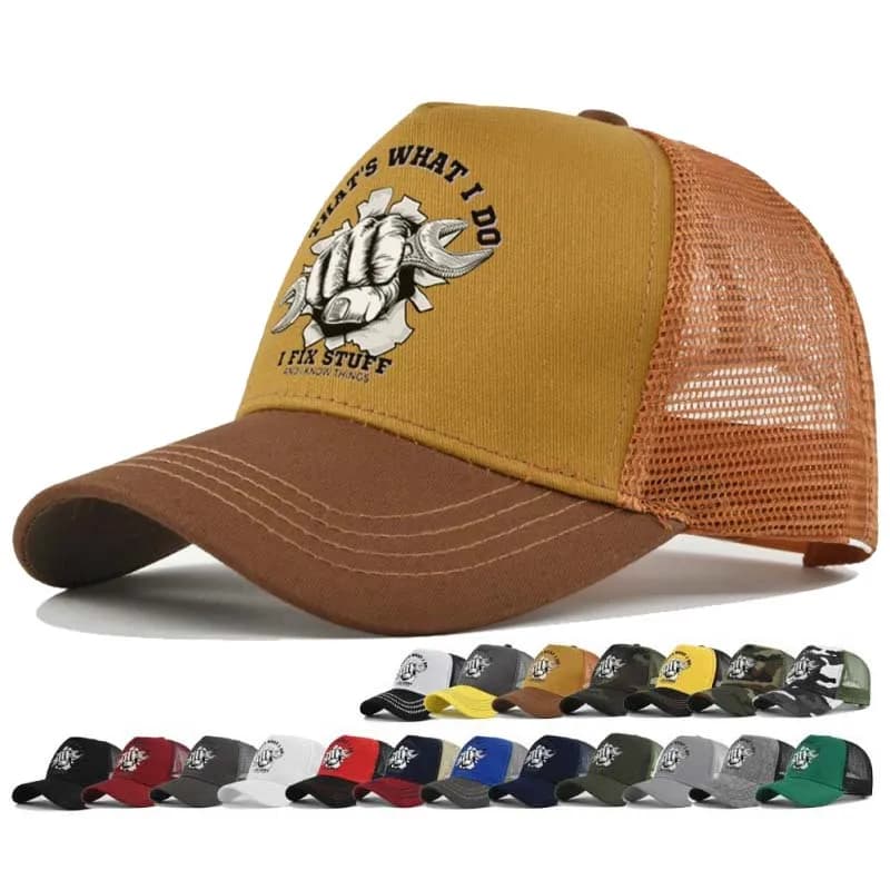 New Fashion Spring Summer Printed Mesh Breathable Baseball Cap Gorras Personality LOGO for Men WomenCouples Visor Hat Casquette