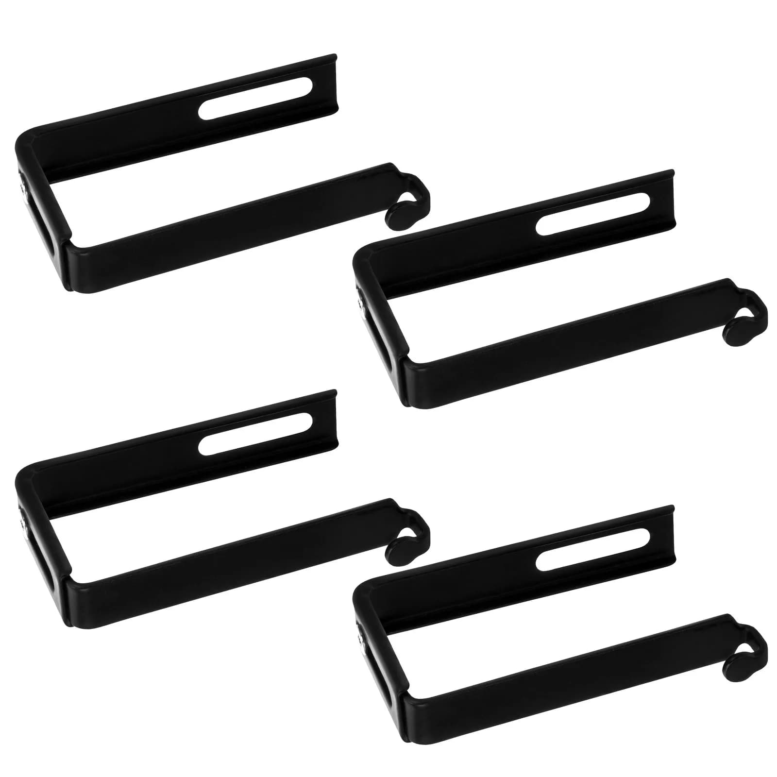 4Pcs Heavy Duty Cabinet Door Hooks Adjustable Partition Hooks for Home Office Door Whiteboard Bulletin Board Hat Coat Bag Hanger
