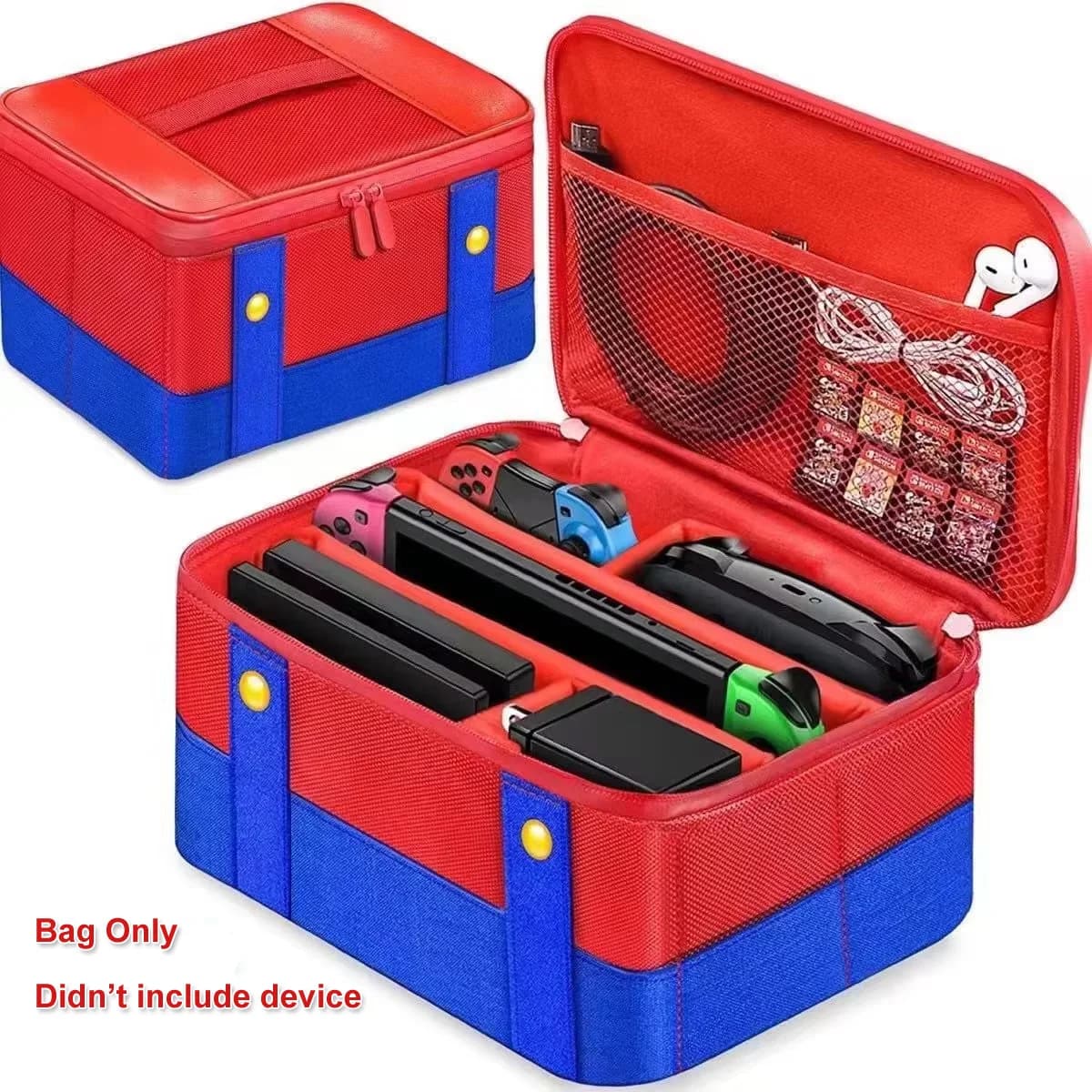 Borsa da trasporto per Nintendo Switch/OLED/Lite, custodia protettiva e scatola portaoggetti per accessori del controller Nintendo Switch Pro