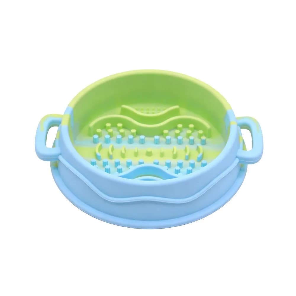 Ciotola in Silicone per Cani Anti-ingozzamento, Antiscivolo, Anti-ribaltamento, con Ventosa, per Alimenti e Snack, per l'Arricchimento Cognitivo degli Animali Domestici