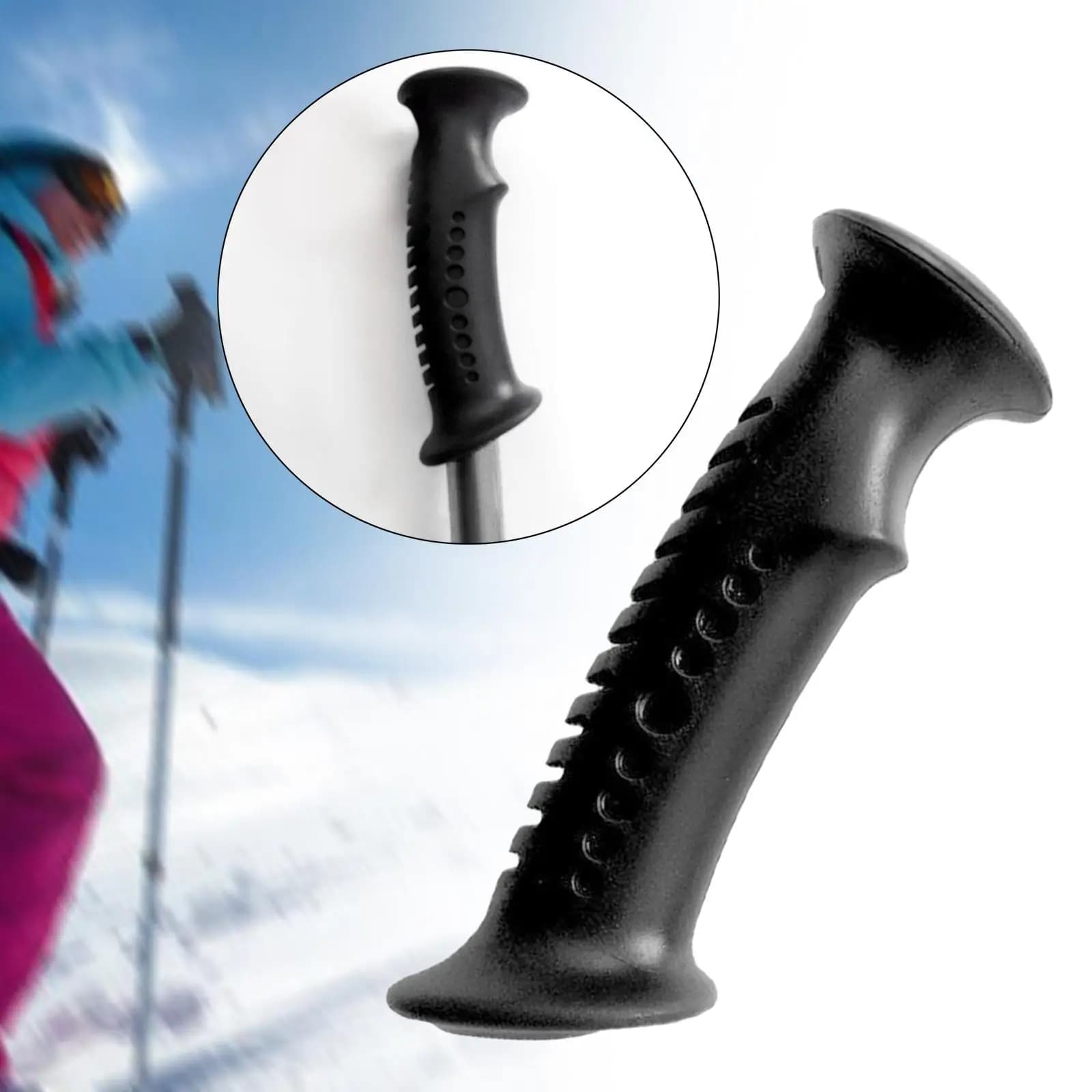 Walking Stick Ergonomic Handle Luxury Trekking Pole Folding Grip Multi Purpose for Backpacking Climbing Outdoor Activities