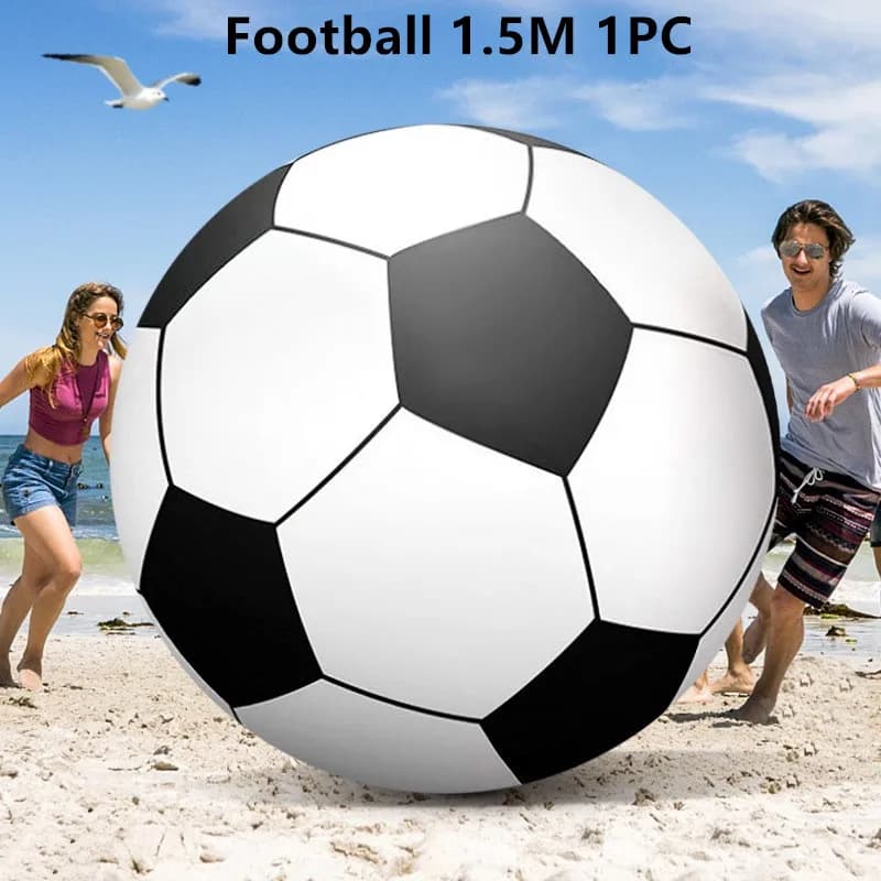 1.5 m balloon, large outdoor beach ball for football, basketball water toy, interactive game, volleyball, inflatable ball for kindergarten