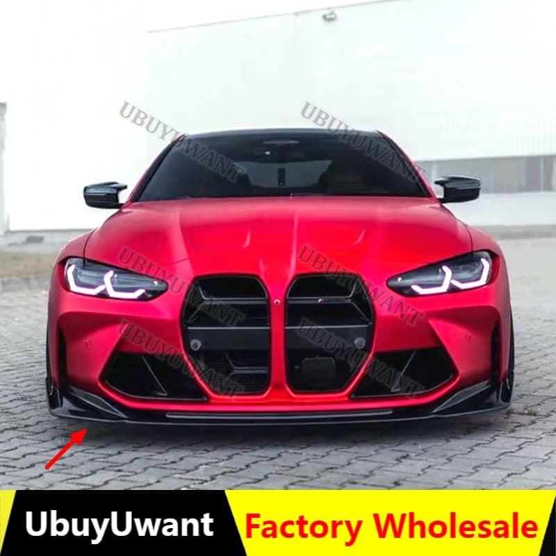 For BMW M3 G80 M4 G82 2021 2022 2023 Car Front Bumper Lip Splitter Diffuser Spoiler Bumper Guard Regular Style Body Kit