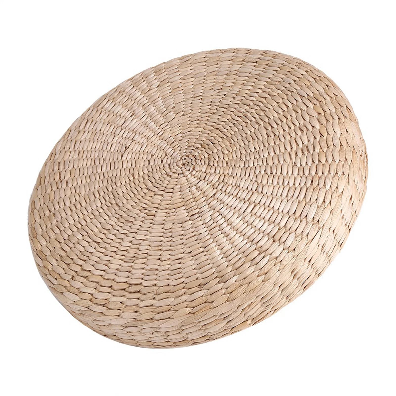 ZK40 40cm Round Pouf Tatami Cushion Floor Cushions Straw Meditation Soft Yoga Mat