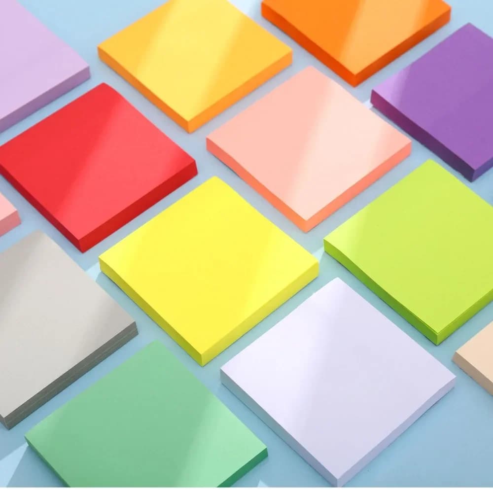 100sheets Color Posted It Sticker Notes Pads Posits Paper Stickers Notepad Notebook School Office Stationery Memo Message Sticky