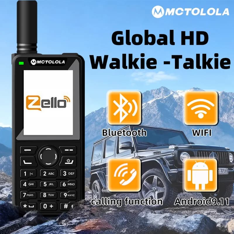 Interfono per auto MOTOLOLA 4G POC, supporta il sistema Android Zello, comunicazione WiFi a lunga distanza, adatto per il trasporto di flotte.