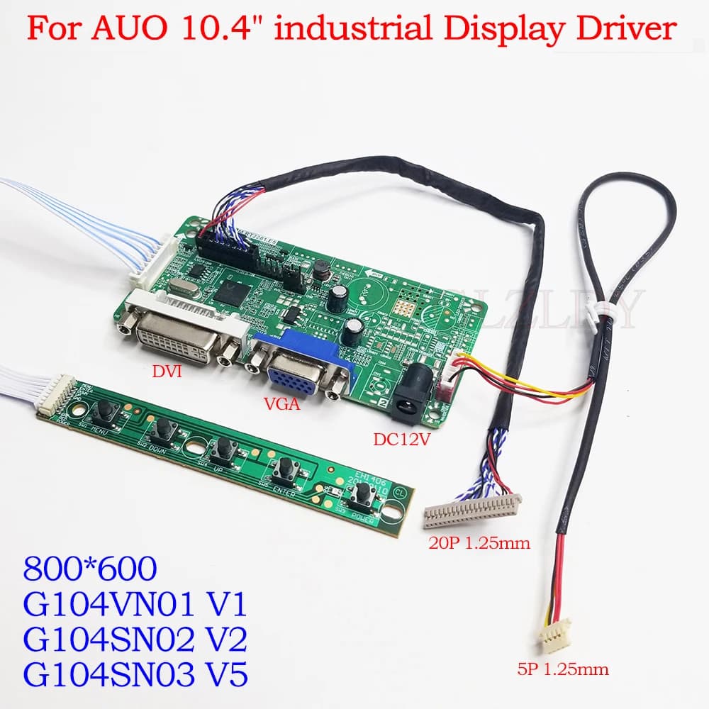 Per AUO 10.4 "800x600 G104SN02 V2 G104VN01 V1 G104SN03 V5 LCD LVDS HDMI DVI VGA LCD Display industriale monitor Kit scheda driver