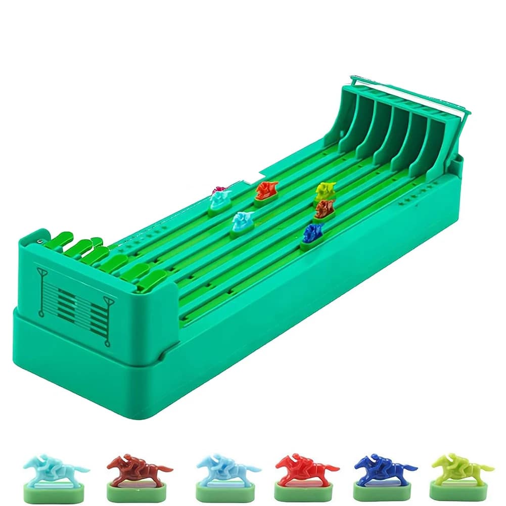 Gioco da Tavolo Classico di Corse di Cavalli con 6 Cavalli, Gioco Interattivo per la Coordinazione Occhio-Mano per Adulti e Bambini