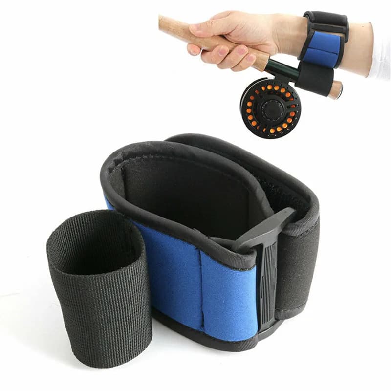 Fly Fishing Casting Aid supporto per il polso in Neoprene traspirante morbido accessorio per cuscino elastico per canna da Pesca Safety Pesca Tackle