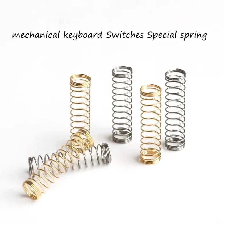 110/90/70pcs Mechanical Keyboard Spring Switch Modification Repair Switches Gold Plated Silver Spring Customization For Cherry