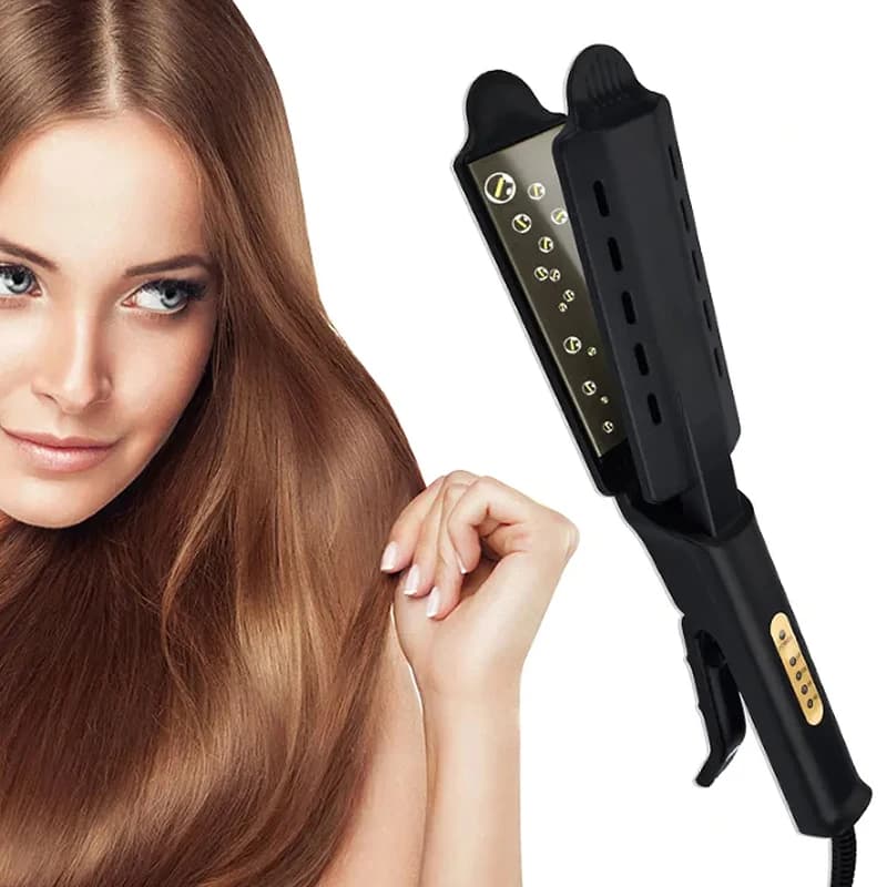 Negative Ion Hair Plate with Adjustable Temperature, Device for Stiaring Hair for Home Use and Dormitory