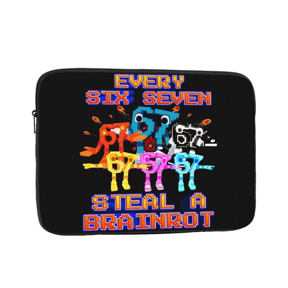 Ogni 67 Six Seven 6-7 Divertente Brainrot Ruba A Brainrot Custodia per laptop per MacBook Custodia per notebook Custodia antiurto