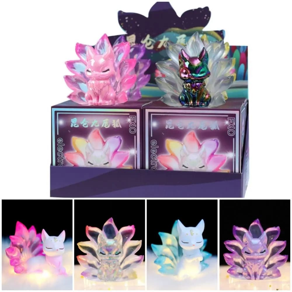 Nuovo volpe a nove code scatola cieca action figure giocattolo fata rosa scatola misteriosa modello da collezione scatole cieche giocattolo in miniatura per bambini