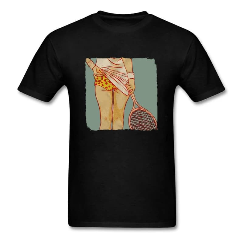T-Shirt Divertente con Design 'Tennis Is Sexy' e 2 Racchette, Regalo Sportivo FM10