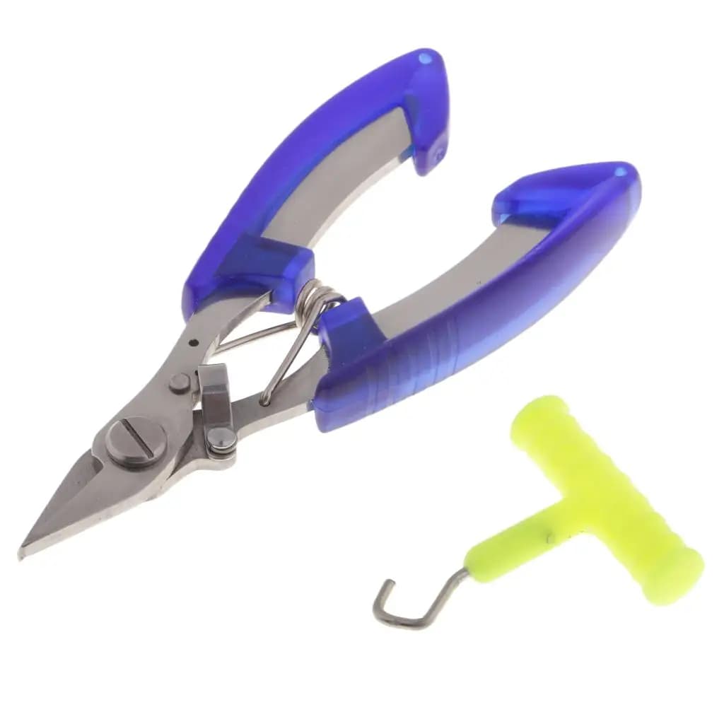 Multi-functional Plier Fishing Scissor Saltwater Cutter Fish Hook Remover Tool Knot Tightener Knotter