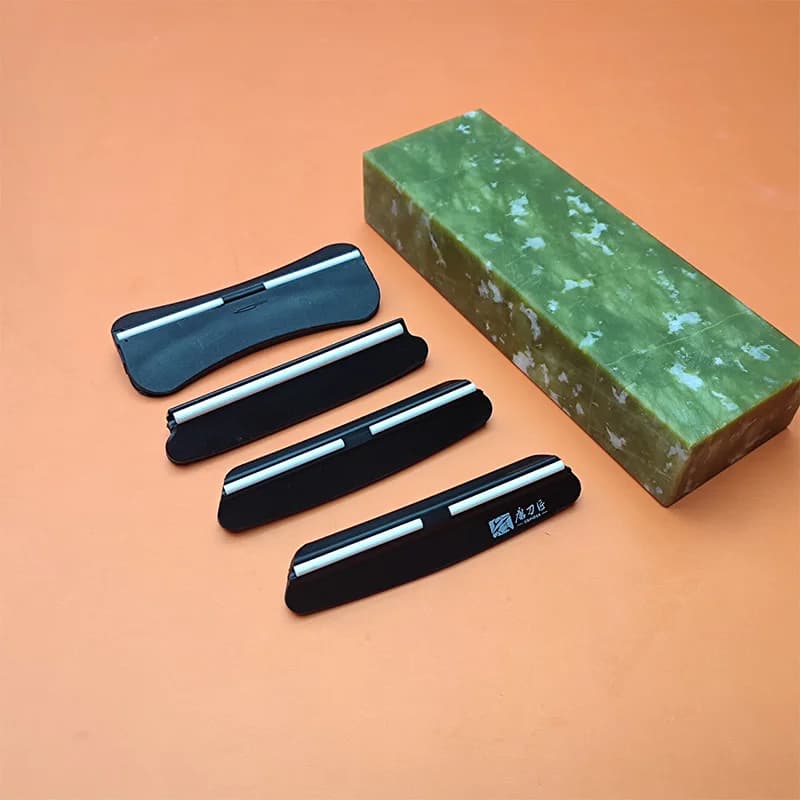 Affilacoltelli Professionale ad Angolo Fisso con Pietra Diamantata per Affilatura, Accessori da Cucina per Lame in Plastica