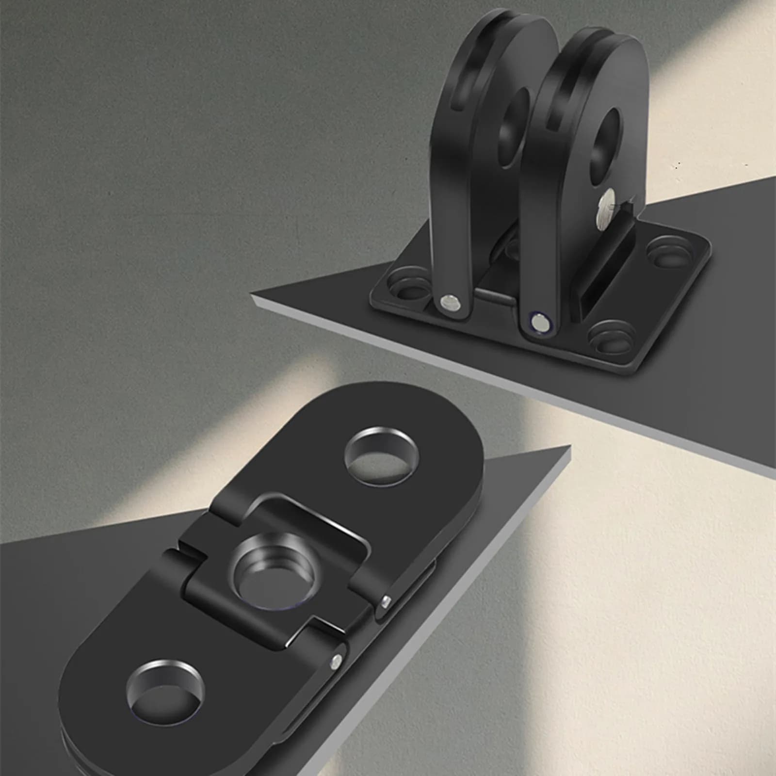 Per adattatore per treppiede per fotocamera GoPro Base in metallo con testa monopiede magnetica pieghevole con foro per vite da 1/4 "per GoPro Hero 11 10 9 8 Max