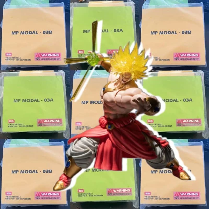 Disponibile Kit Testa MODAL Dragon Ball Z SHF SSJ Broly, Accessori per Action Figure Anime, Modelli in PVC, Regalo
