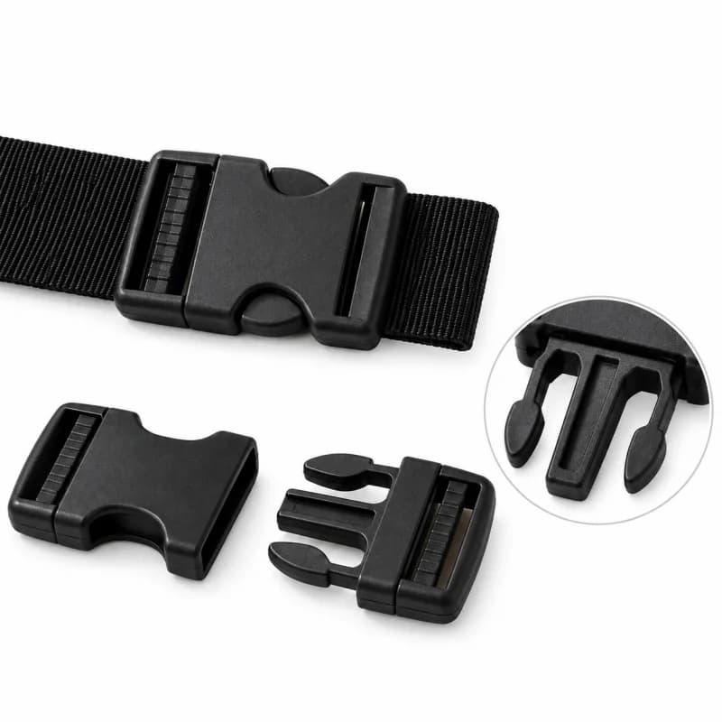 20Pcs 10-38mm Plastic Side Release Buckle for Backpack Webbing Strap Closure Safety Belt Insert Clasp Carabiner Clip Fastener