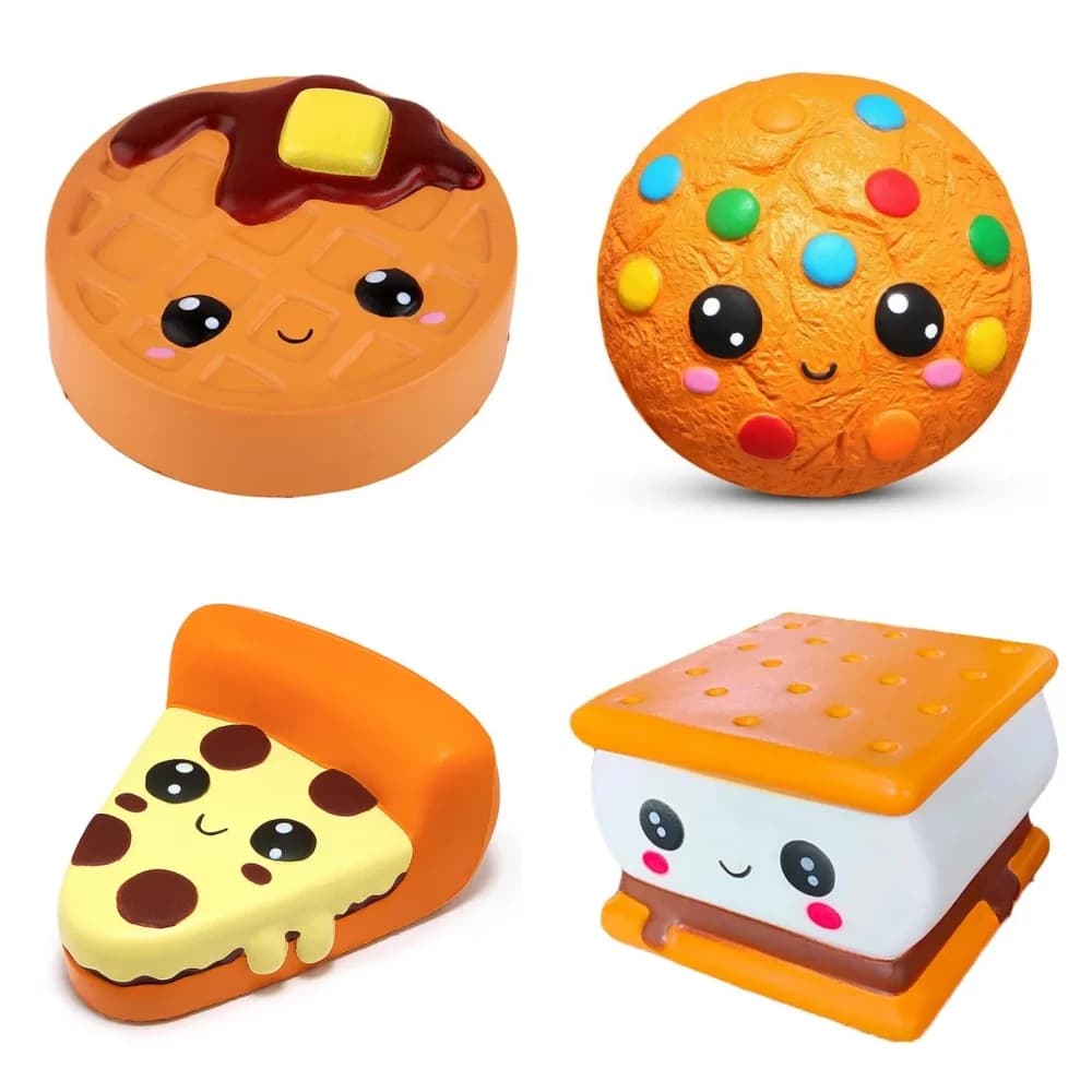 Squishy cioccolato biscotto formaggio pane serie PU Squishies crema a lenta crescita profumato Fidget Anti-Stress giocattoli per bambini regalo