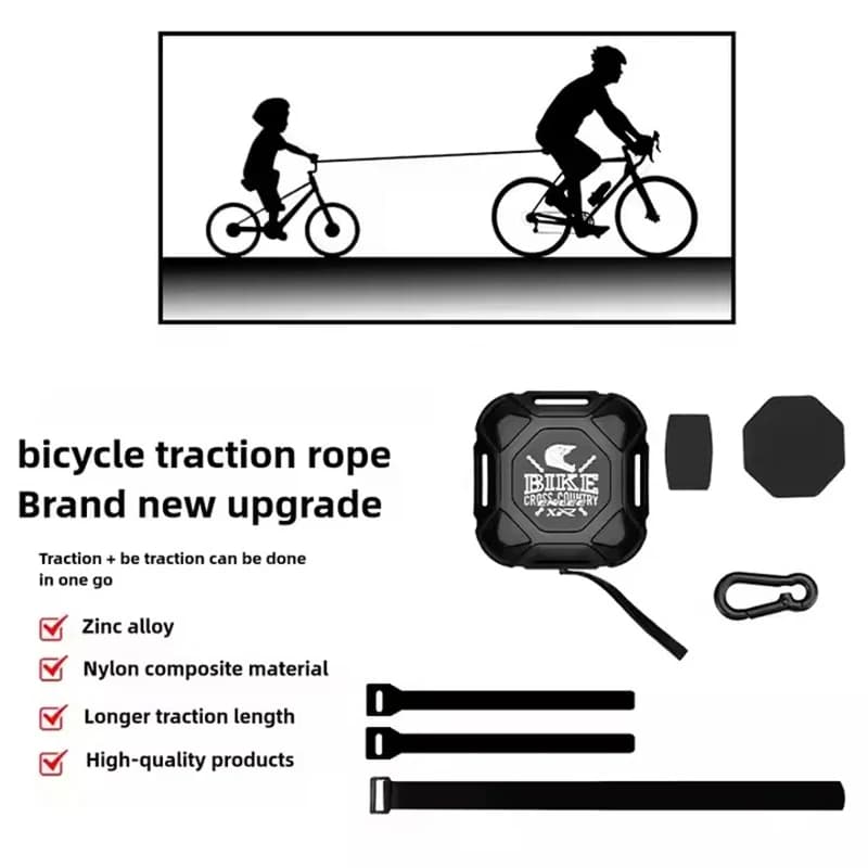 Bicycle tow rope for mountain bikes Accessories for bicycles Traction system for parents and children Tow rail Retractable bicycle tow rail