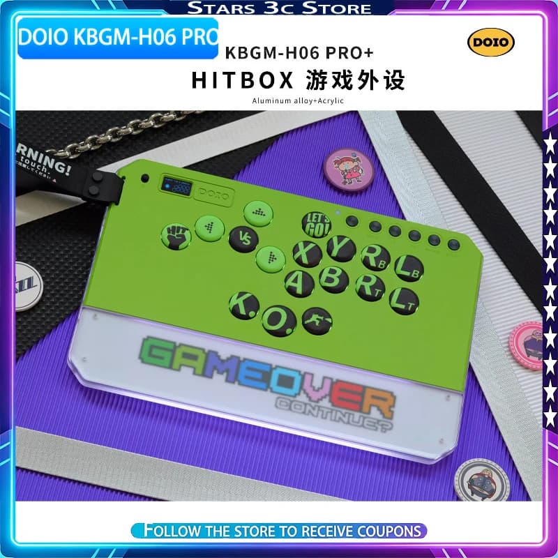DOIO KBGM-H06 PRO+ Tastiera in Lega di Alluminio Aggiornabile, Periferiche di Gioco Wireless per PS5, Switch, Steam, NS2