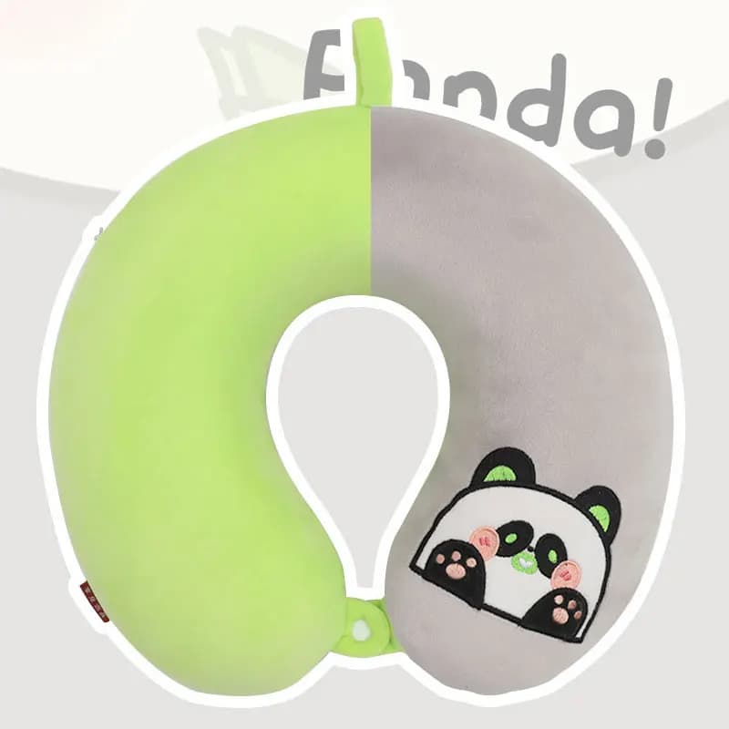 Cina Cartoon Panda Dormire Cuscini a U Memory Foam Cuscino da viaggio Cuscino di supporto per il collo Volo Auto Aereo Regali per bambini adulti