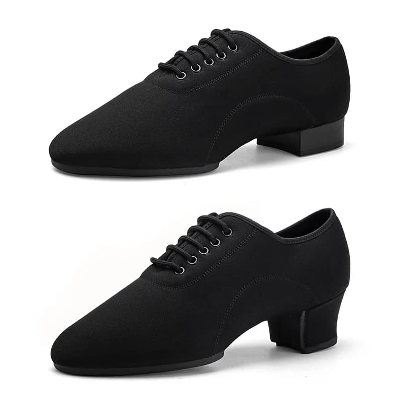 Scarpe da ballo da uomo di grandi dimensioni 46 Scarpe da ballo per valzer da sala da ballo per esterni/interni Scarpe da ballo moderne per adulti nere Tango Jazz da uomo all'ingrosso