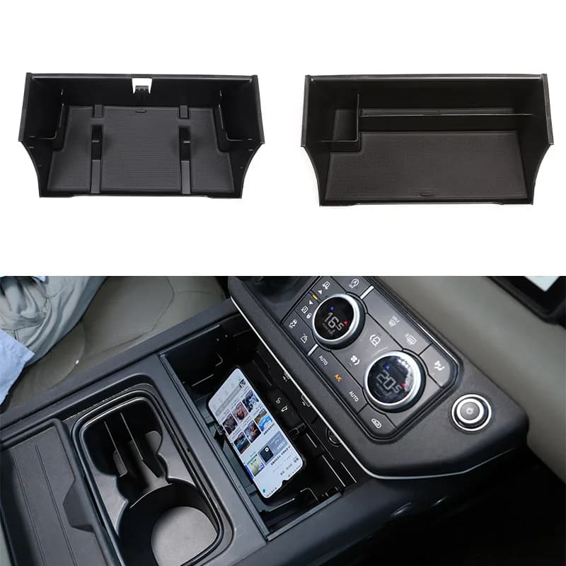 Per Land Rover Defender 90 110 130 2020-2025 Centro Centrale Console Organizer Vassoio di Immagazzinaggio Bracciolo Secondario Scatola Auto accessori