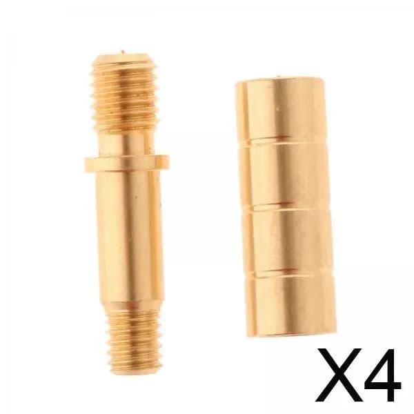 4x Vite per giunto stecca da biliardo, giunto di estensione stecca da biliardo, asta di prolunga per biliardo resistente, accessori per alberi,