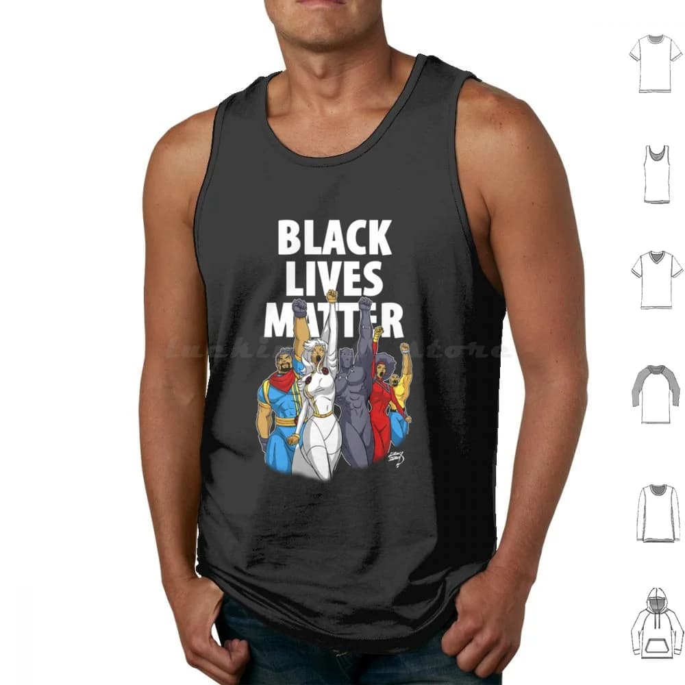 Black Lives Matter Heroes Canottiere scuri Canottiere senza maniche Black Lives Matter Heroes Dark