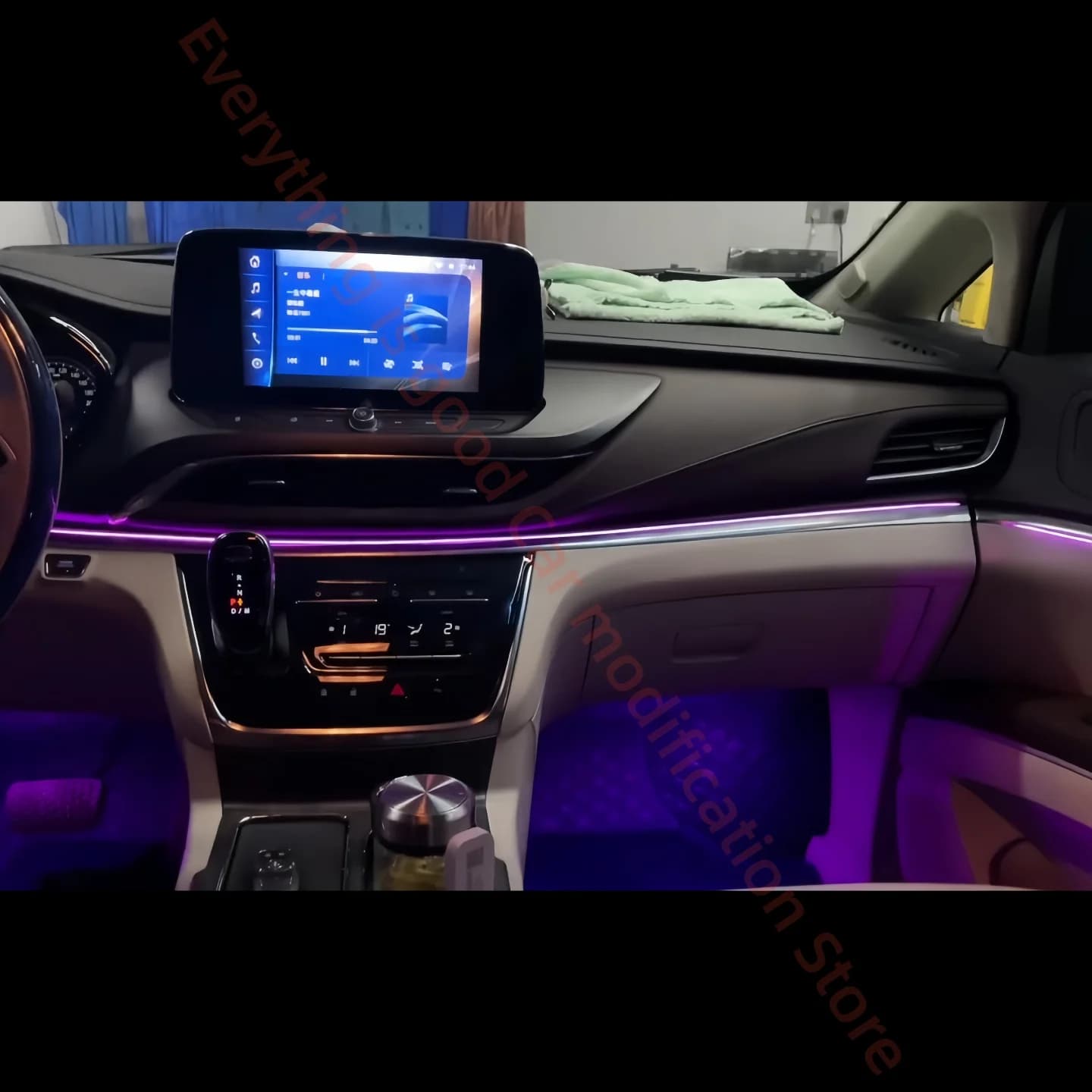 Lampada d'atmosfera a LED per Buick GL8 652T 2020-2022 Automobile illuminazione interna aggiornamento accessori per auto Placcatura in argento Trim Strip