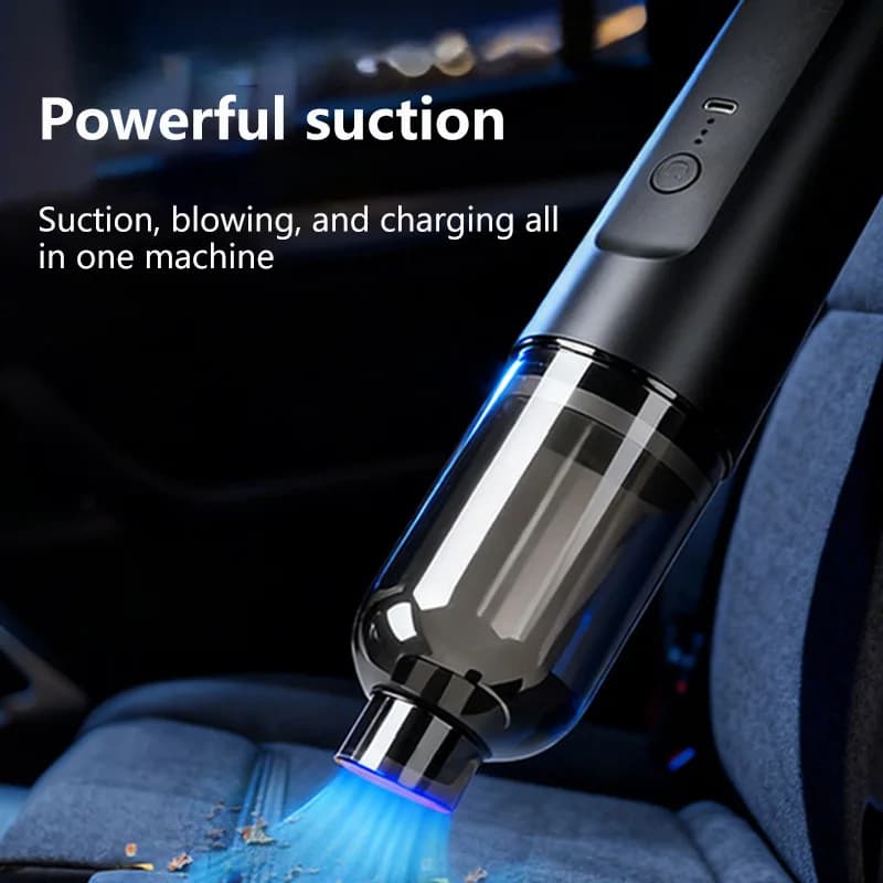 Nuovo Aspirapolvere Senza Fili 2-in-1 con Potenza di 2900000PA, Aspirazione e Soffiaggio, Filtraggio Multiplo Integrato, Aspiratore Portatile per Auto e Casa