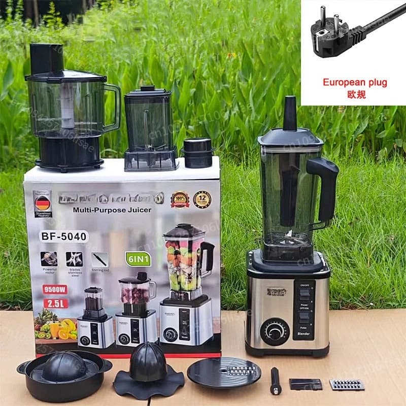 Frullatore da tavolo Mixer Spremiagrumi Frullatore 6in1 Contenitore da 3 litri Robot da cucina FrullatoreMixer per ghiaccio Noci Frutta Multi funzione