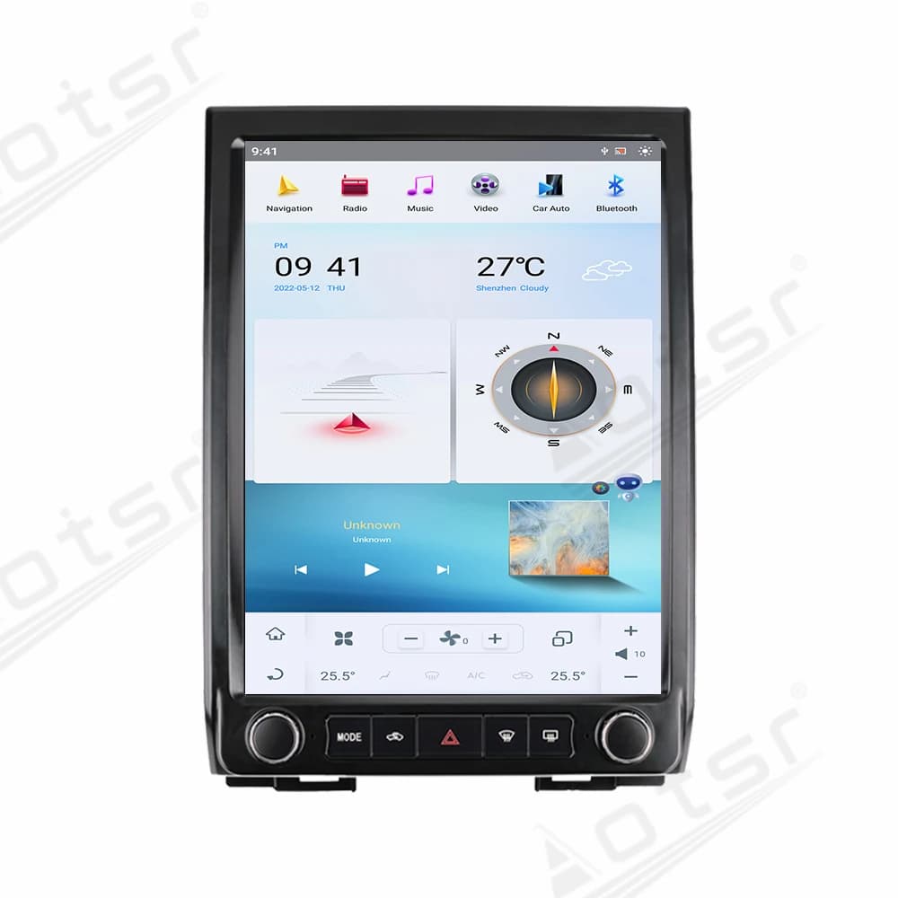 GPS Navigation Carplay 12.1" HD Screen Car Android Radio For Ford Expedition 2015 2016 2017 Multimedia Head Unit Recorder Player