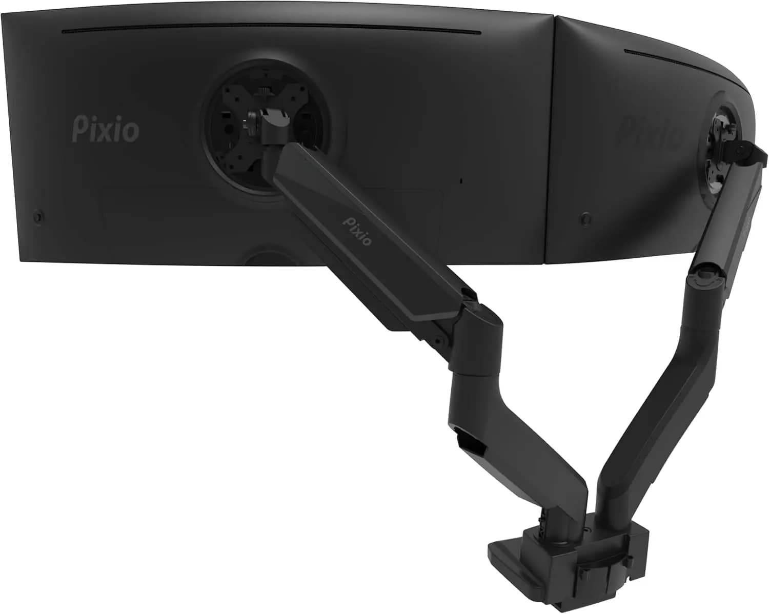 Supporto per due monitor resistente per schermi fino a 35 pollici, altezza regolabile, compatibile VESA