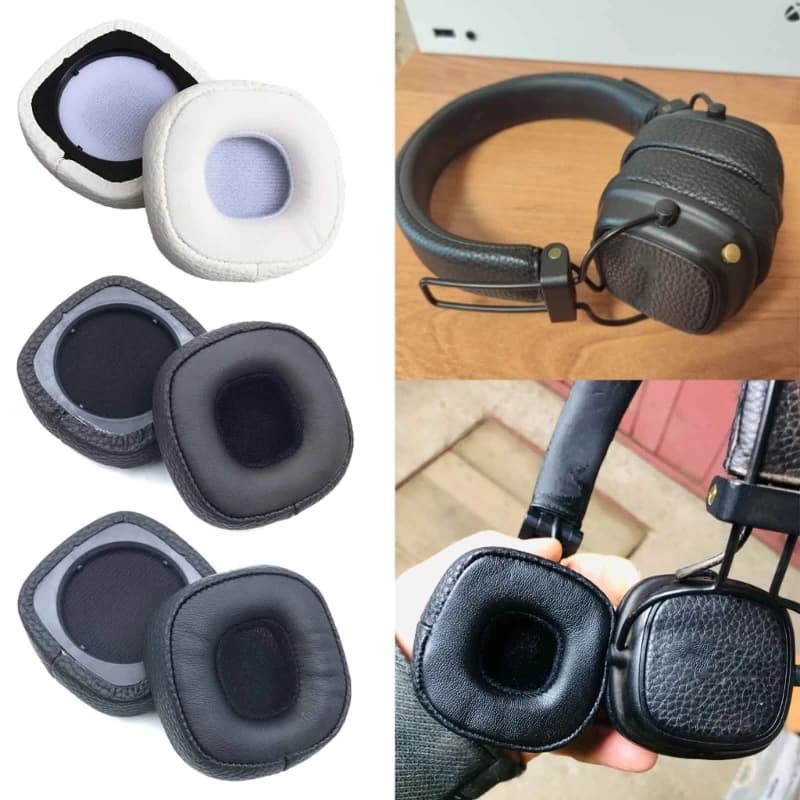 Cuscinetti di ricambio per auricolari per cuffie Marshall Major 3/Major III Cover per parti di riparazione di ricambio in pelle PU