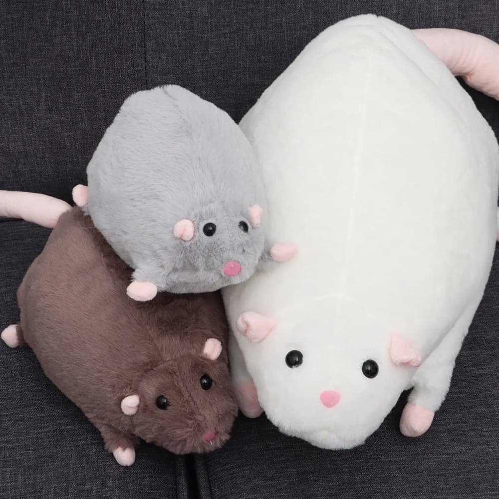 Creativo 30/45/90 cm bambola del topo peluche cartone animato fiore ramo ratto bambola morbida figura animale di grandi dimensioni regalo per bambini compleanno