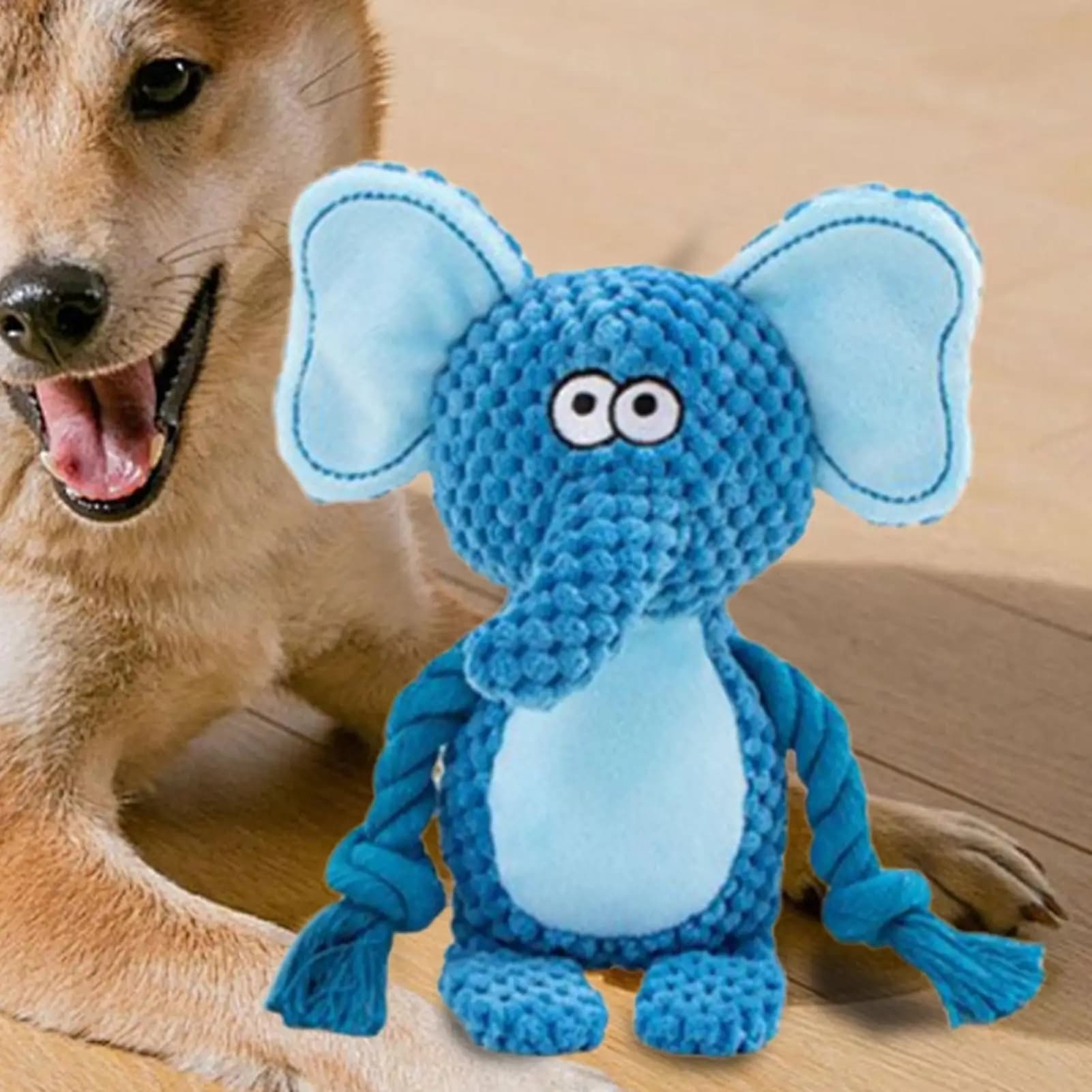 Giocattoli striduli per cani Corda bambola Massaggiagengive per animali domestici Tug-of-War Pet Squeaky Masticare Corda Bambola per masticatori aggressivi Sollievo dallo stress