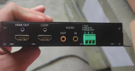 Receiver transmitter extender fiber optic converter HDMI bidirectional RS232 data 10KM Lc 4k60HZ HDMI