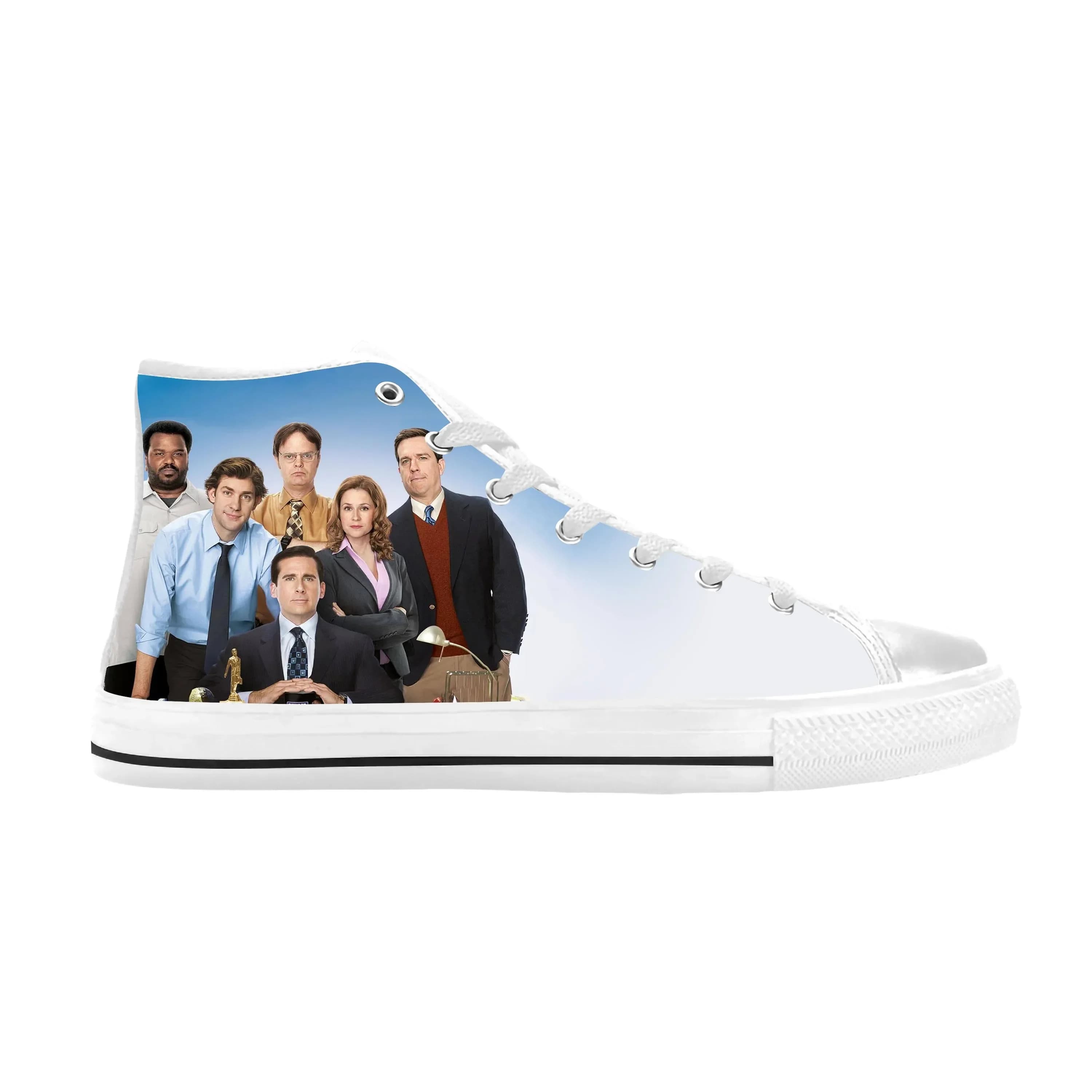 The Office TV Show Michael Scott Dwight Schrute Scarpe casual in tessuto con stampa 3D, comode e traspiranti, sneakers da uomo e da donna